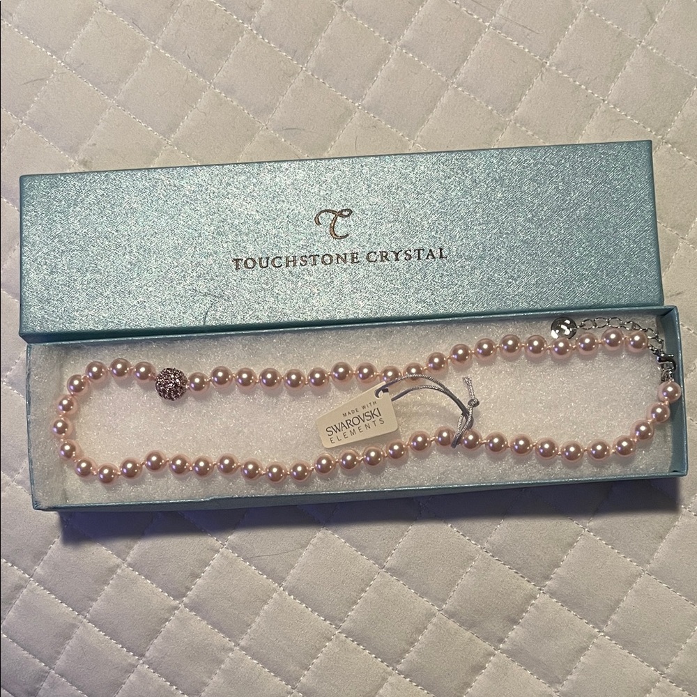 Touchstone Crystal Blush Pearl Necklace
